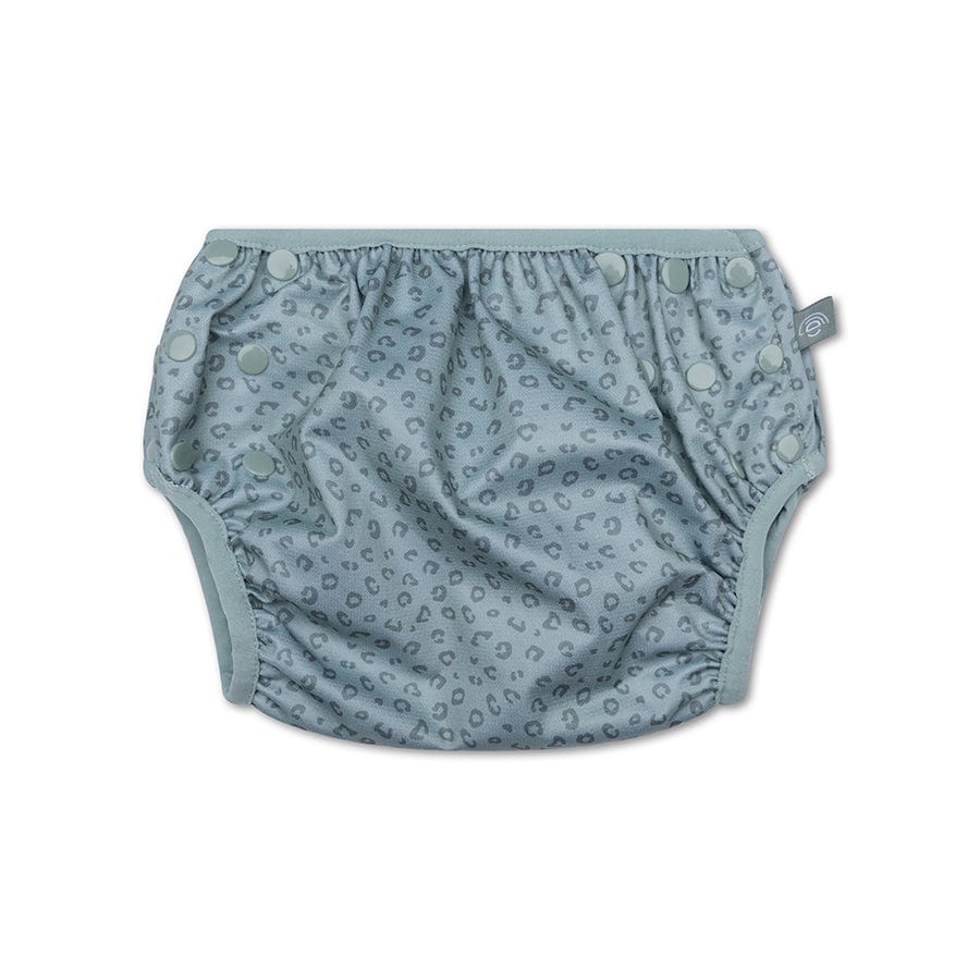 Leopard | green washable swim diaper