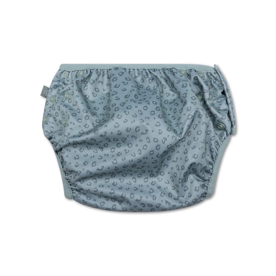 Leopard | green washable swim diaper