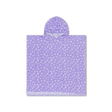 Leopard | lilac beach poncho 65 x 65 cm