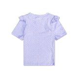 Leopardo | Camicia da nuoto Lila UV con maniche corte