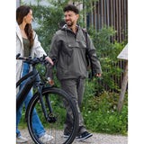 Mirage Raincoat Rainfall Closed Jacket - Size XL - Made from Polyester Soft Touch - Earl Gray