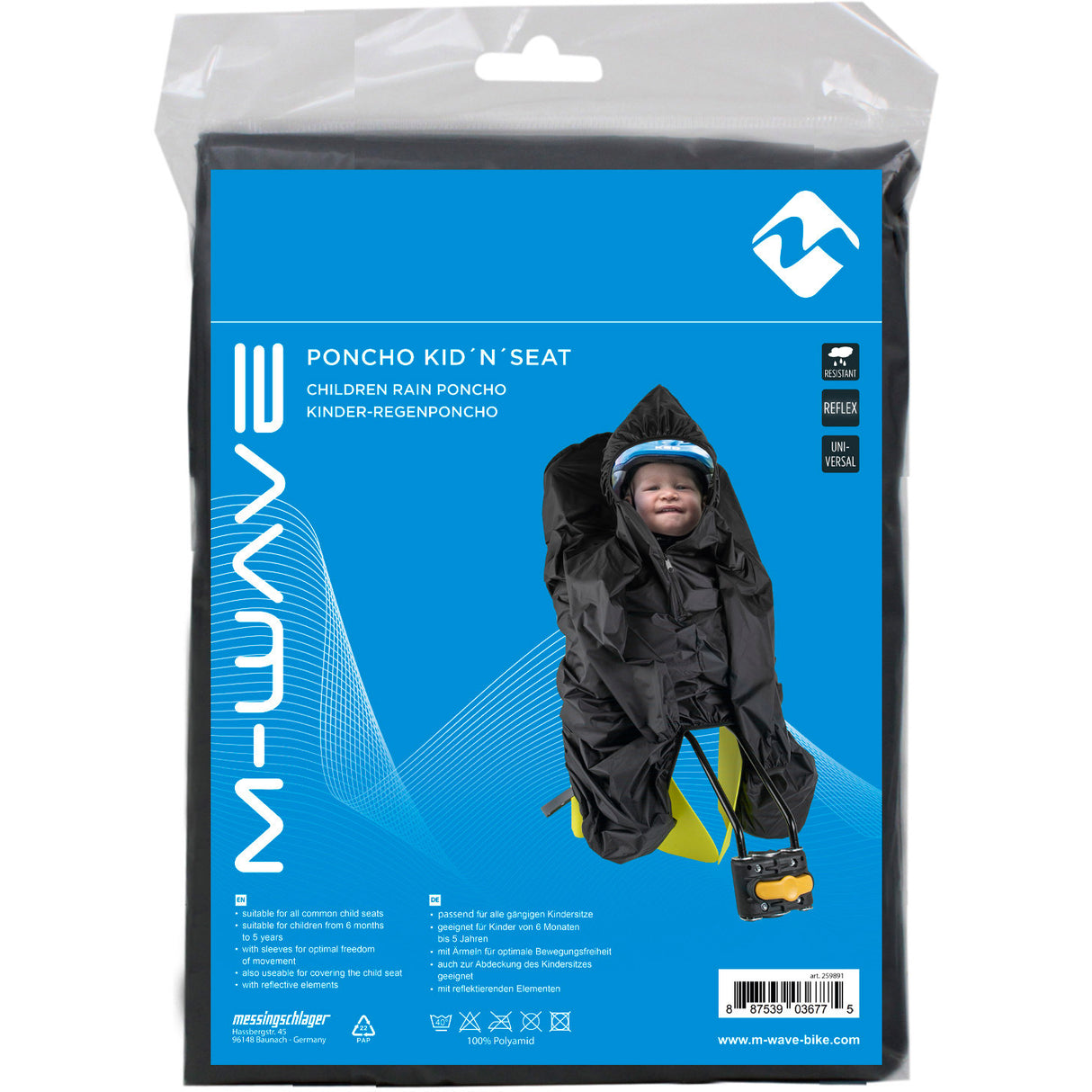 M-wave m-wave poncho kid`n ´seat rain poncho