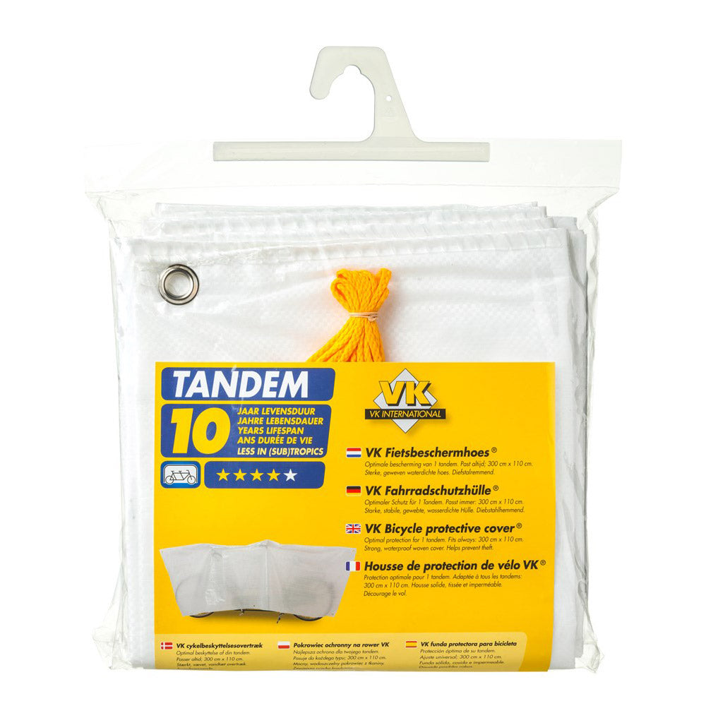 Coperchio di protezione per biciclette VK (55) TANDEM BIANCO