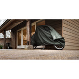 Osłona rowerowa VK (84) ponownie przykrywa ładunek w kolorze leśnej zieleni