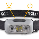 Outwet Head Helmet Lamp USB Gray One-Size