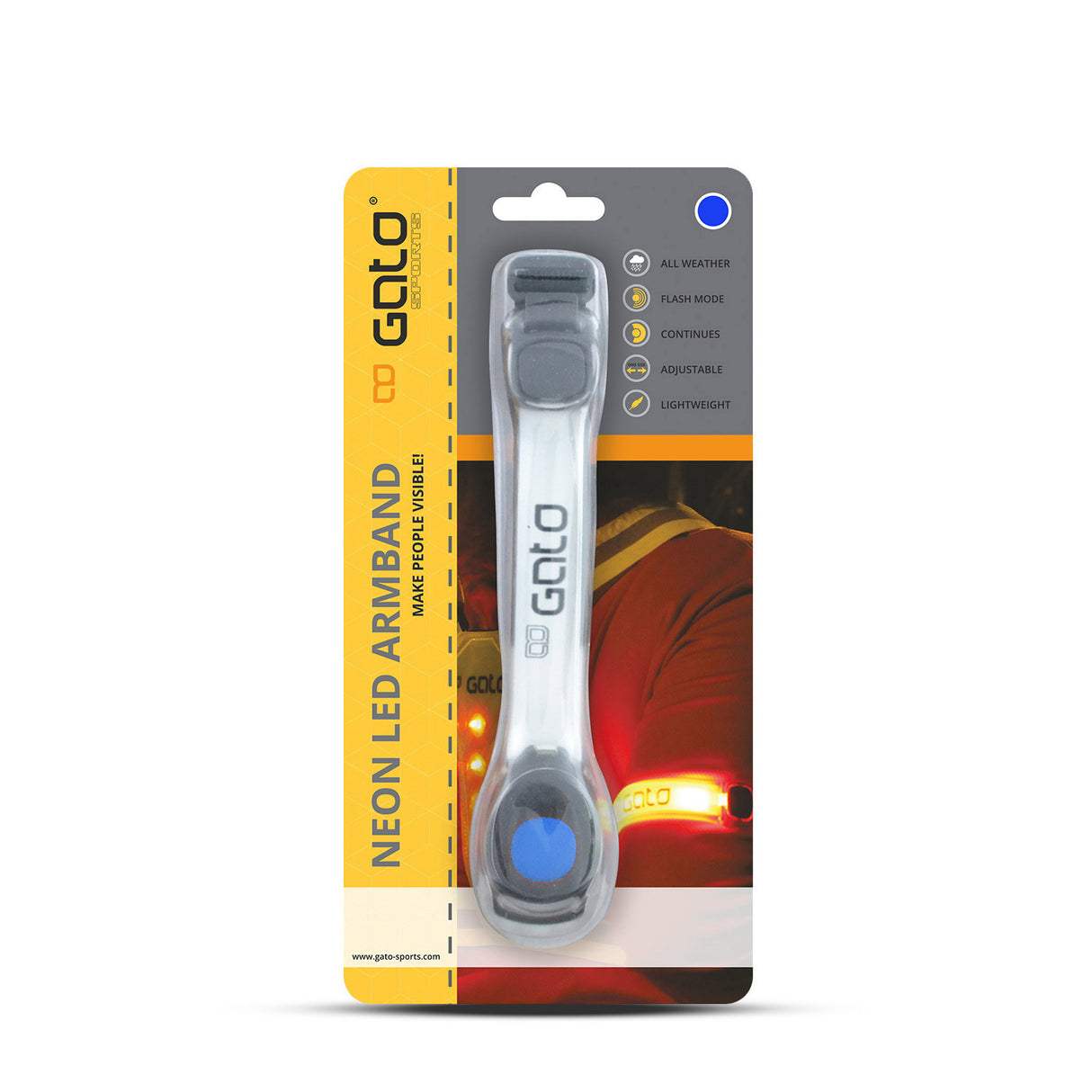 Outwet Gato Neon Led Arm Light Blue One Size