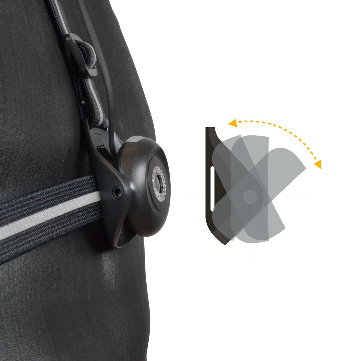 Outwet Gato Adjustable Chest Light Black One Size