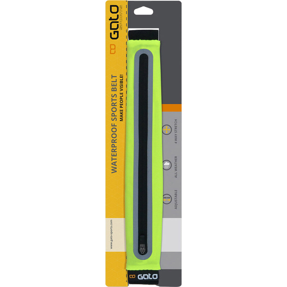 Outwet gato sport belt waterproof neon yellow one size