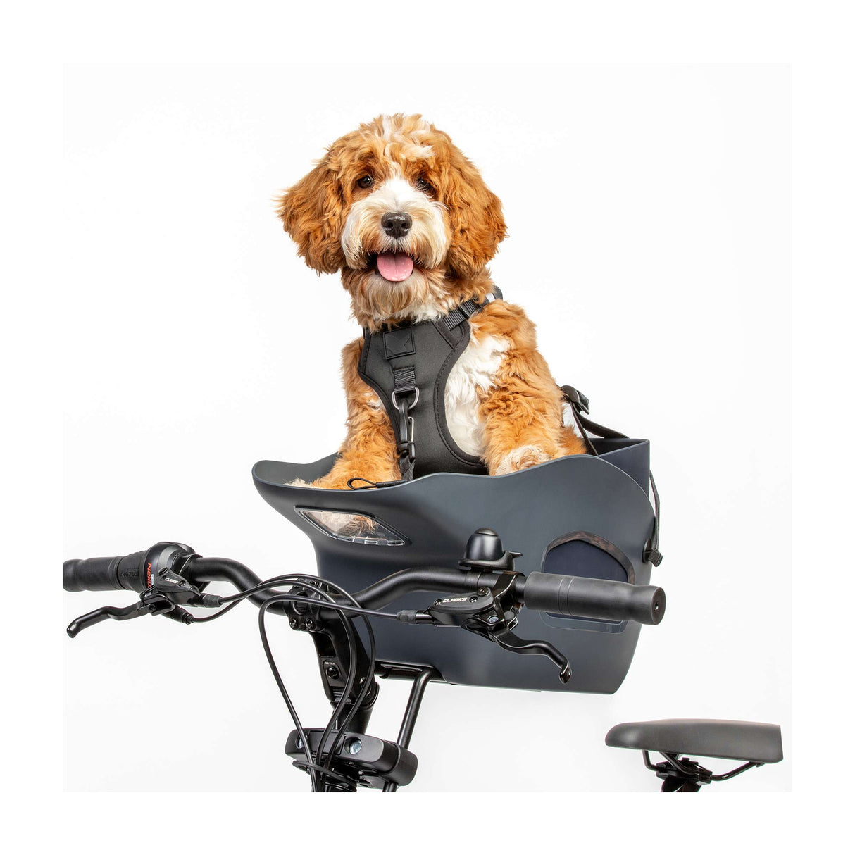 Kvisp Dog basket with harness s Midnight Gray