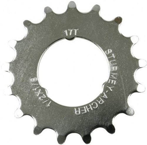 Sturmeyarcher sprocket sturmey archer 17t - 1 8 flat model - chrome