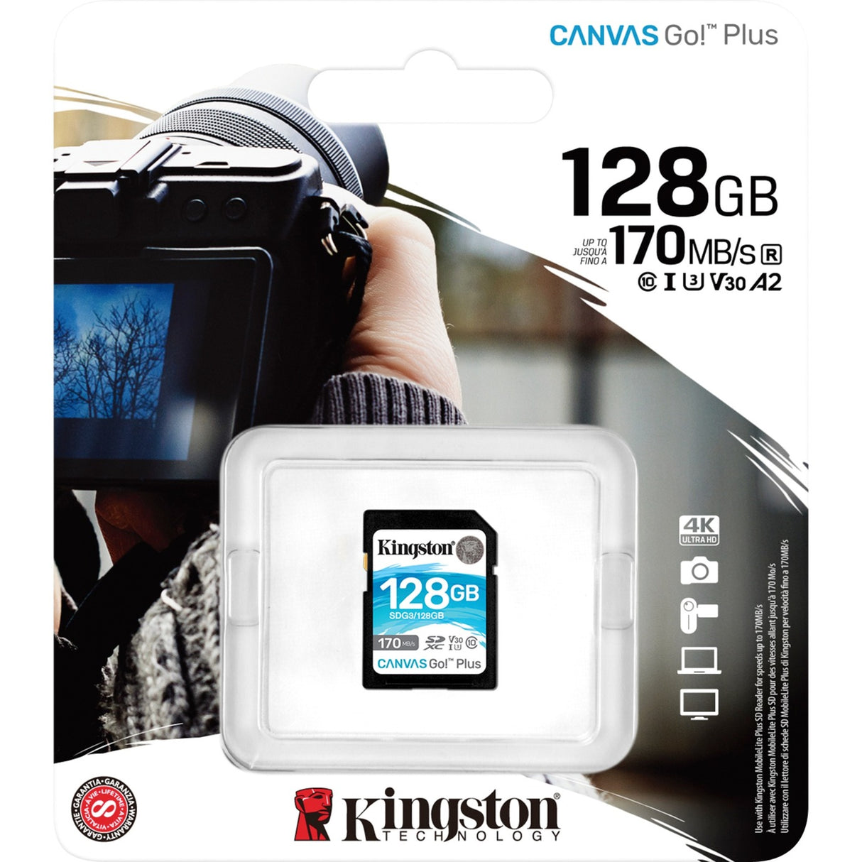 Kingston Canvas Go! Más SDXC 128 GB