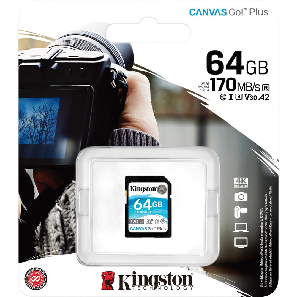 Kingston Canvas vai! Plus SDXC 64 GB