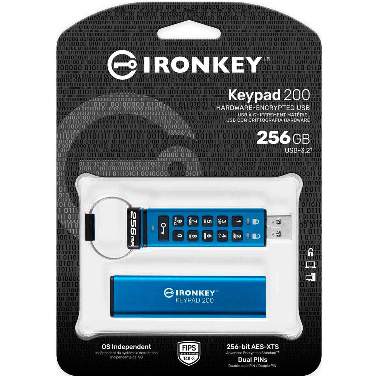 Kingston Ironkey Keypad 200 256 Go