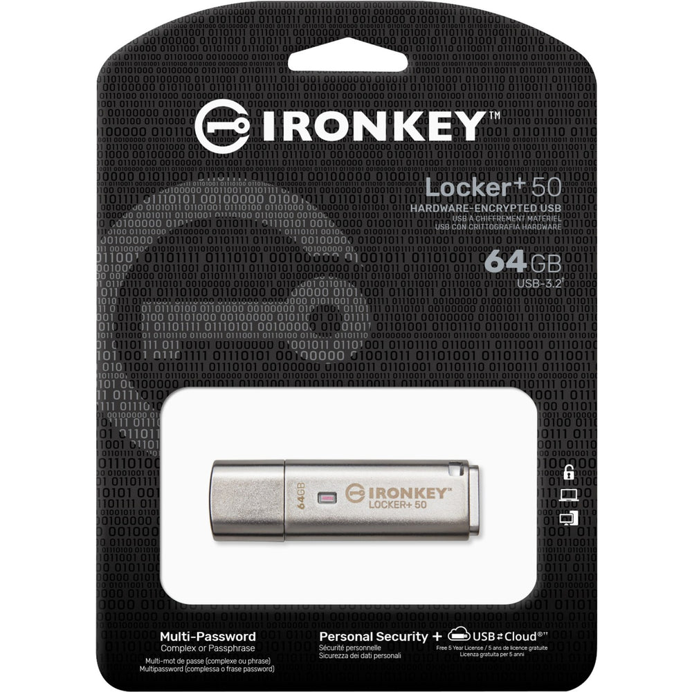 Kingston Ironkey Locker+ 50 64 GB