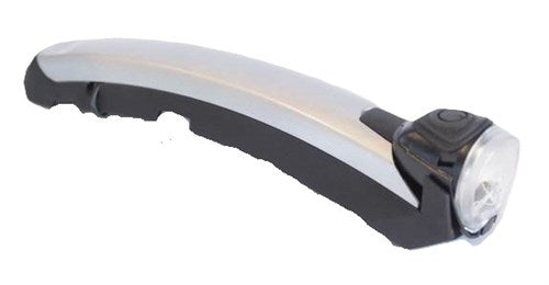 Gazelle Fenderlight V2 hub dynamo headlamp - silver black