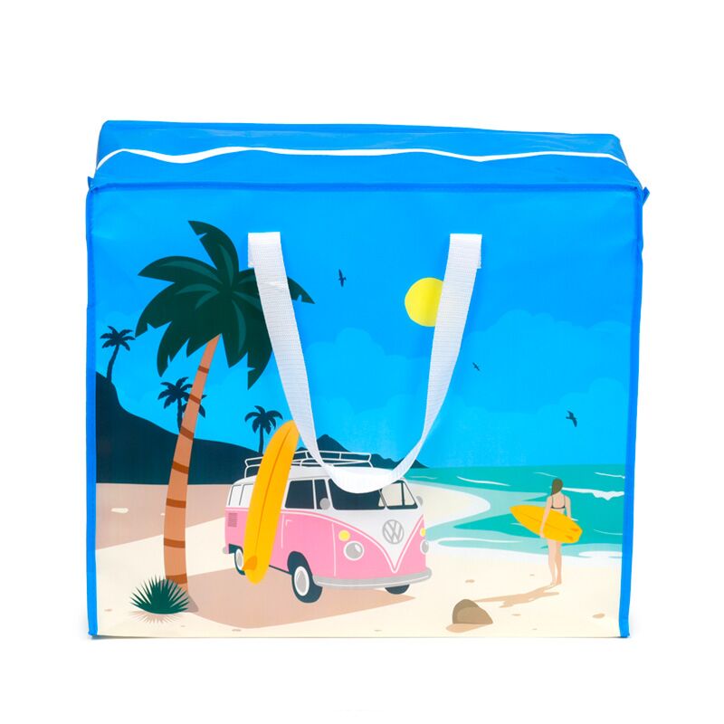 Volkswagen van VW T1 Waves laundry bag storage bag with zipper