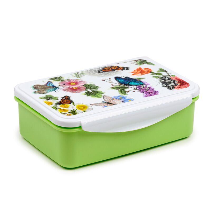 Butterfly meadows vlinder clip lock lunchtrommel