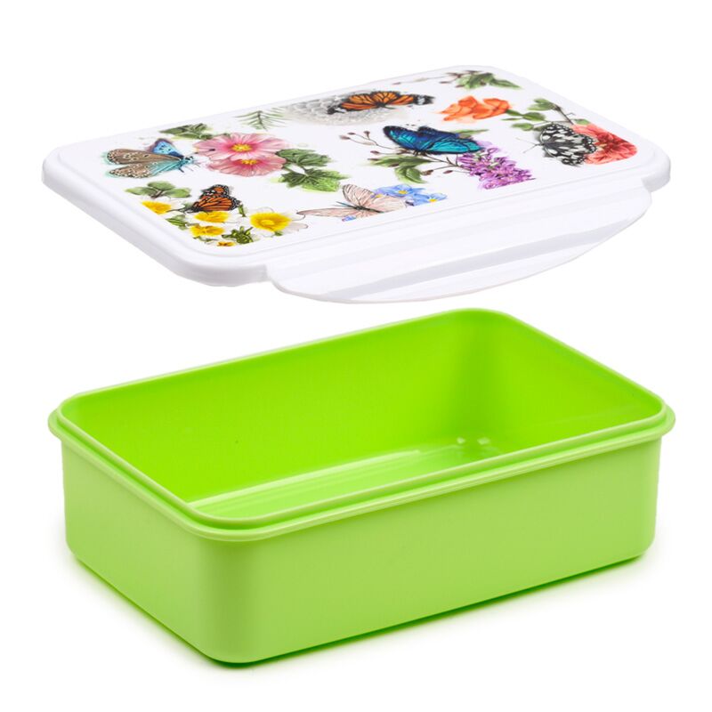 Butterfly meadows vlinder clip lock lunchtrommel
