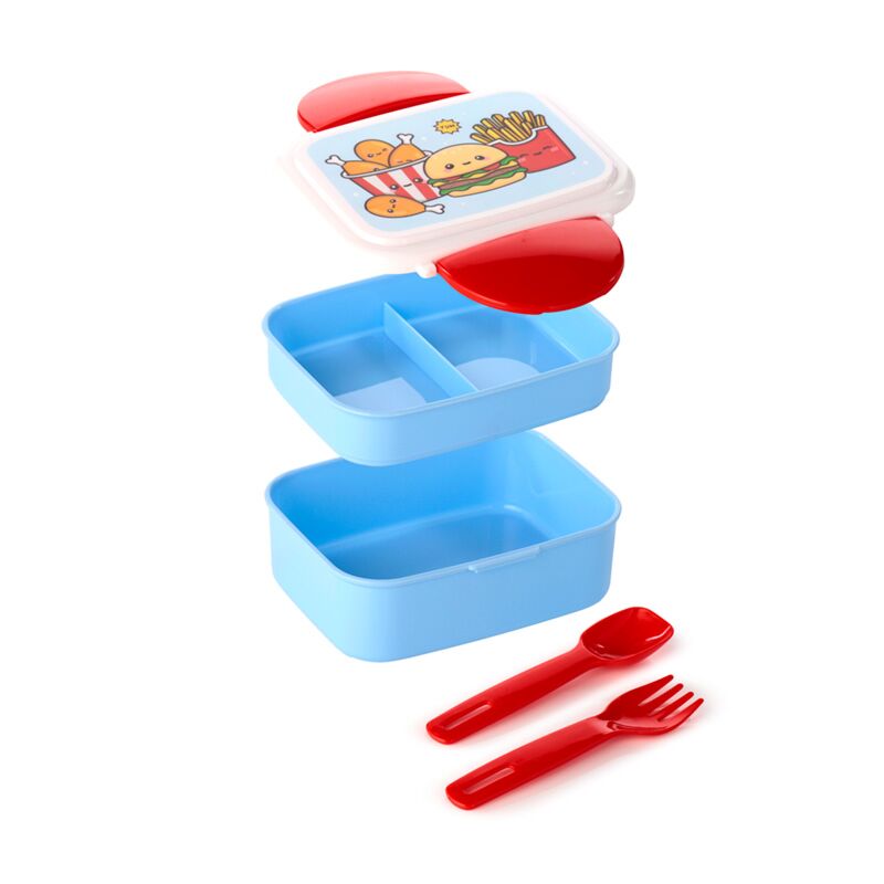 Foodiemals sponka bento box lunch box jedilni pribor