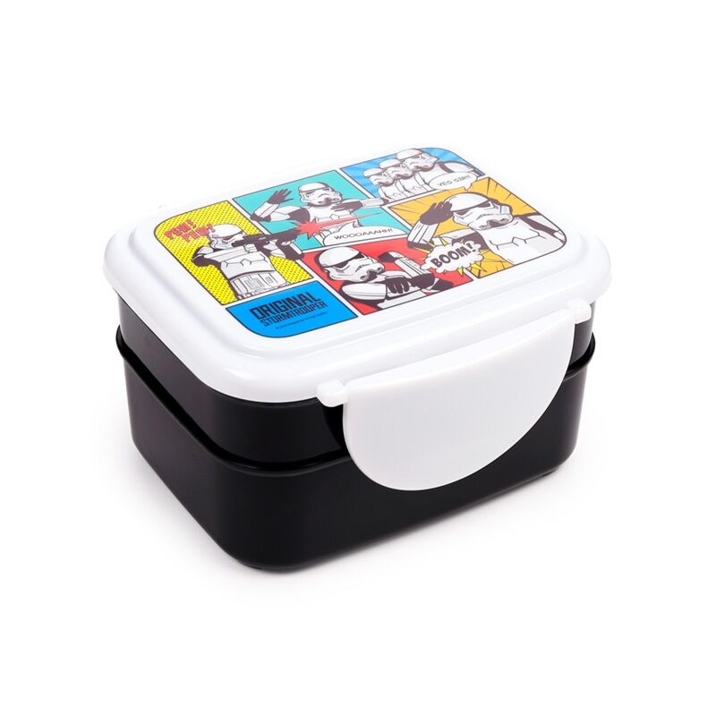 The original stormtrooper clip bento box lunchtrommel bestek