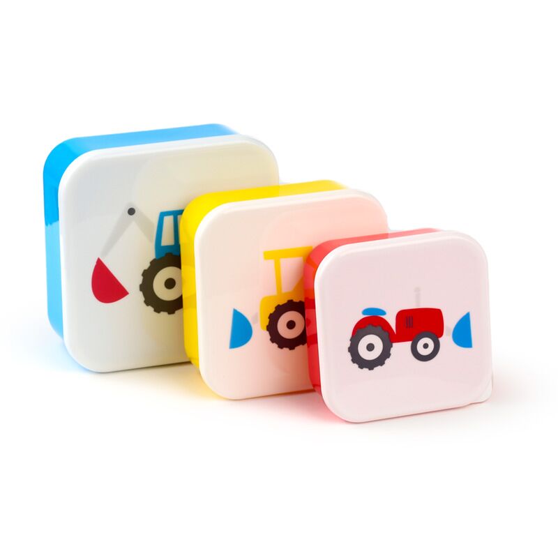 Réglez 3 boîtes à lunch M L XL - Tractortjes