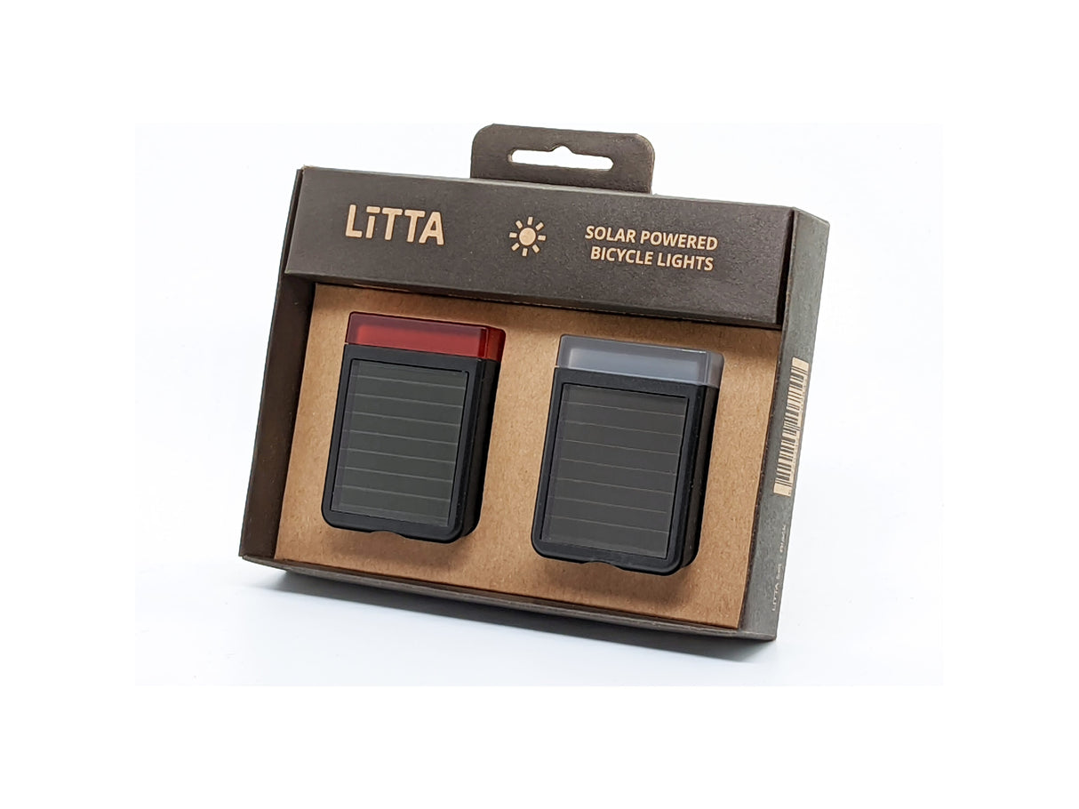 Litta Lighting Set Solar energy Black
