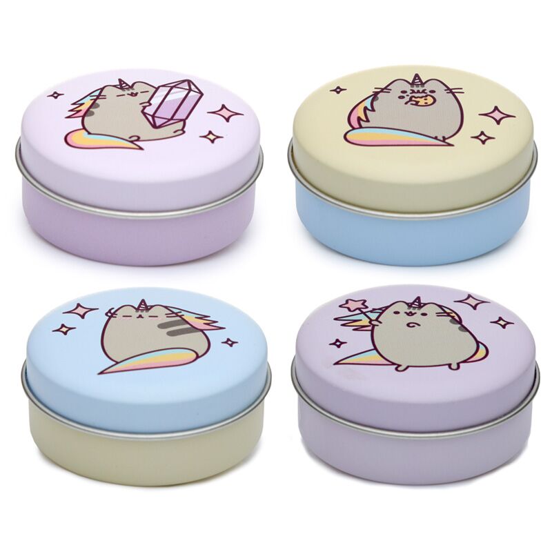Pusheen kat pusheenicorn lipbalsem in blik