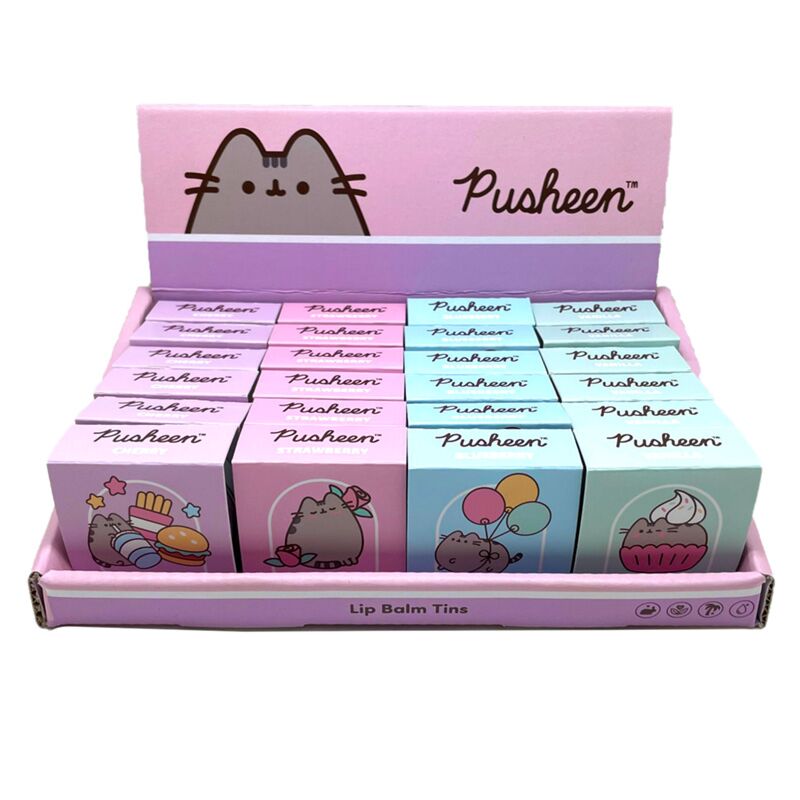 Pusheen kat 2024 lipbalsem in blik