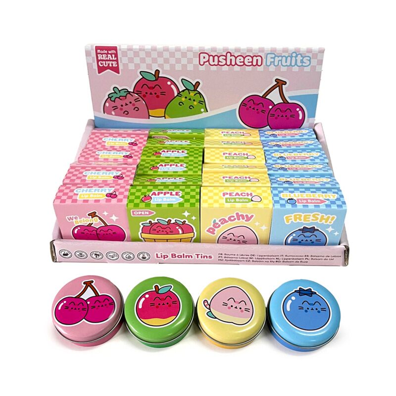 Pusheen de kat fruits lipbalsem in blik