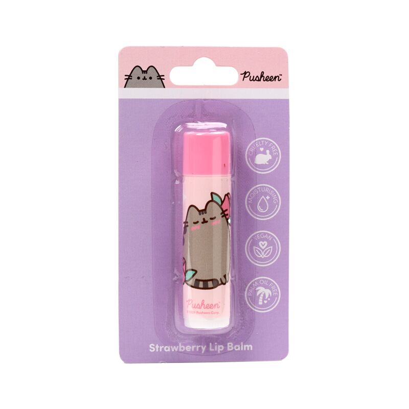 Pusheen de kat aardbei lipbalsem stick