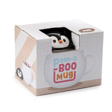 Huddle penguin lid shaped ceramic mug