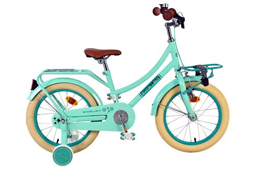 Volare excellent kinderfahrrad - mädchen - 16 zoll - grün - 95 % zusammengebaut