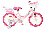 Volare Einhorn Kinderfahrrad - Mädchen - 16 Zoll - Rosa