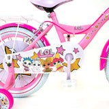 Lol Überraschung Kinderfahrrad - Mädchen - 16 Zoll - Pink - Zwei Handbremsen