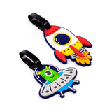 Aerospace pvc suitcase tag set of 2