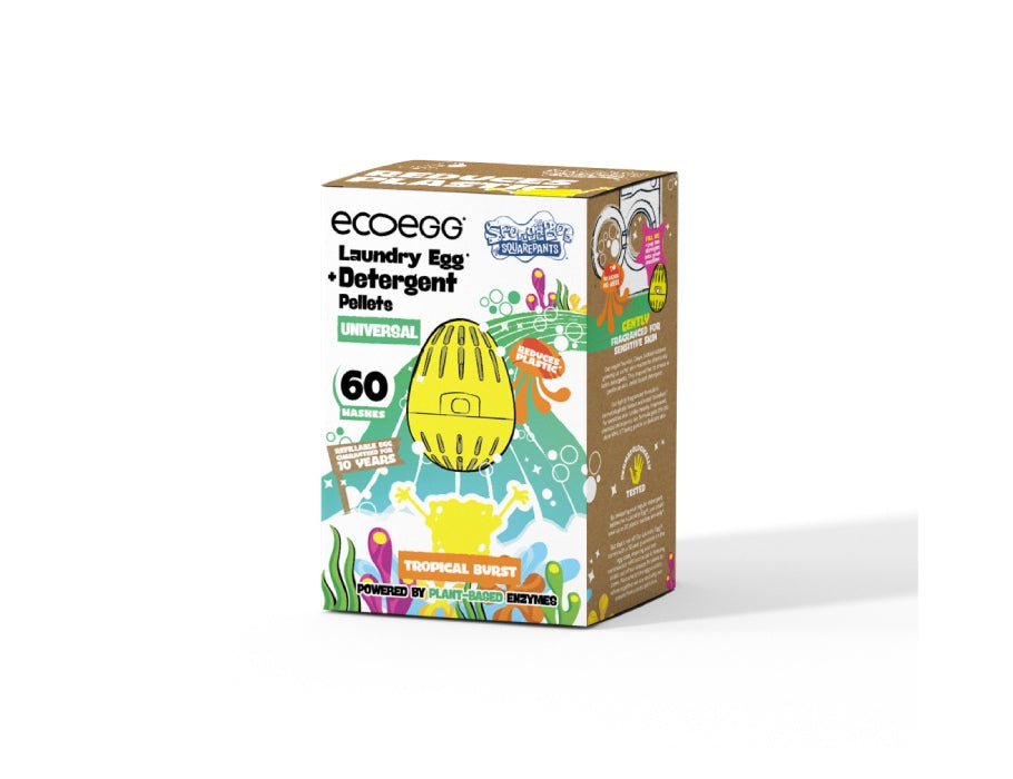 Ecoegg Wasball Spongebob Tropical Burst Universal 60 Washes