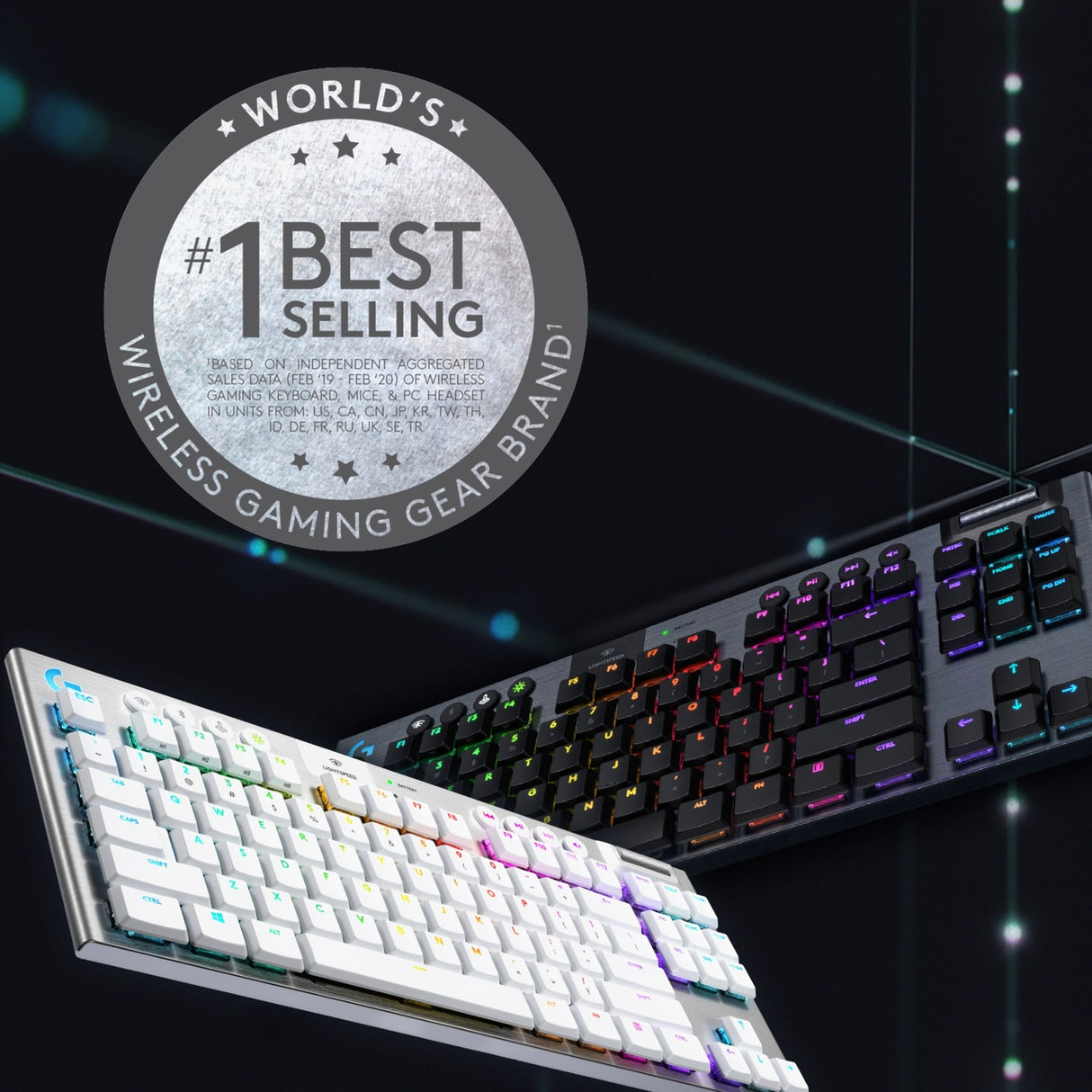 Logitech G915 TKL Lightspeed Wireless RGB Mekanisk spil
