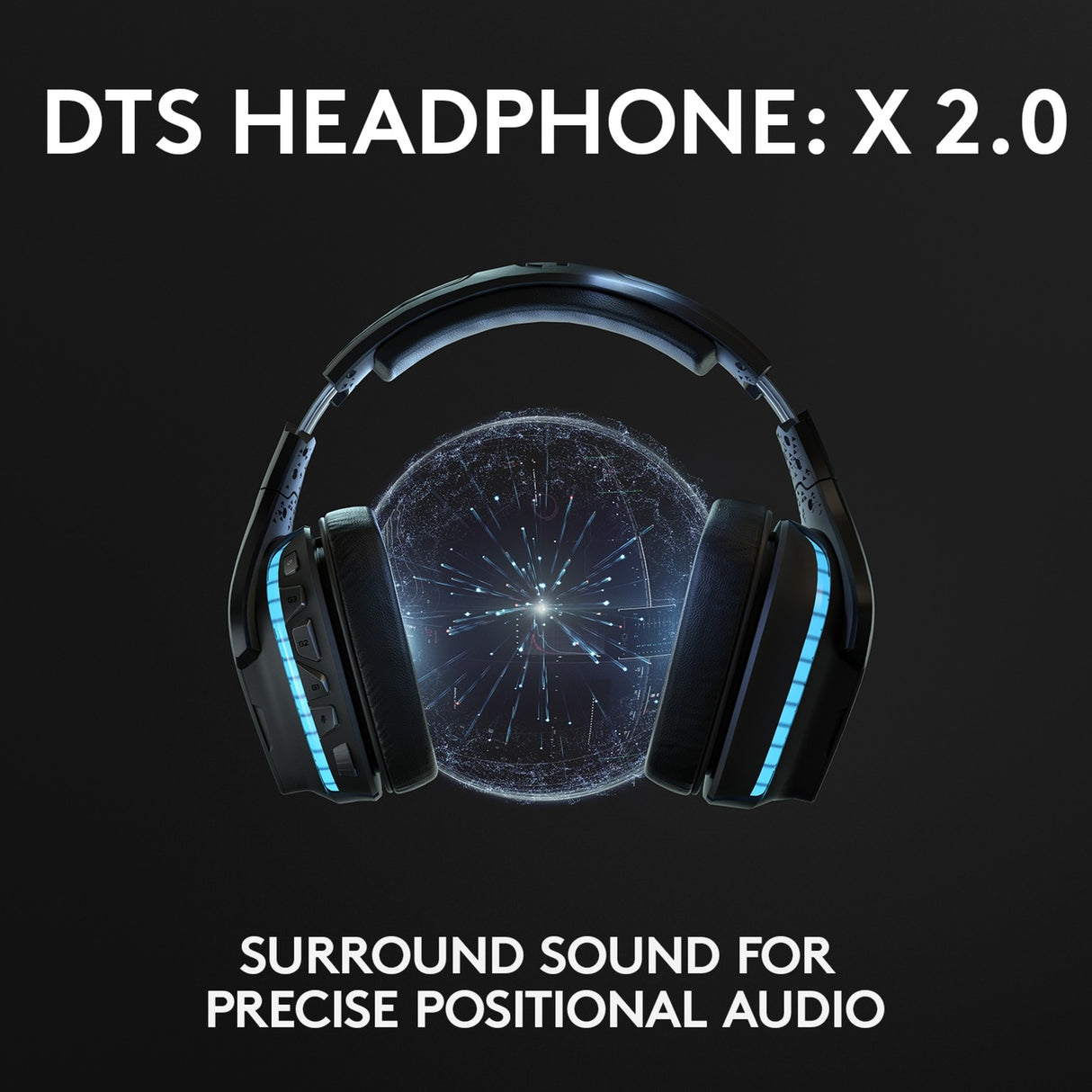 Logitch G935 Wireless 7,1 Sound Sound Luuchten