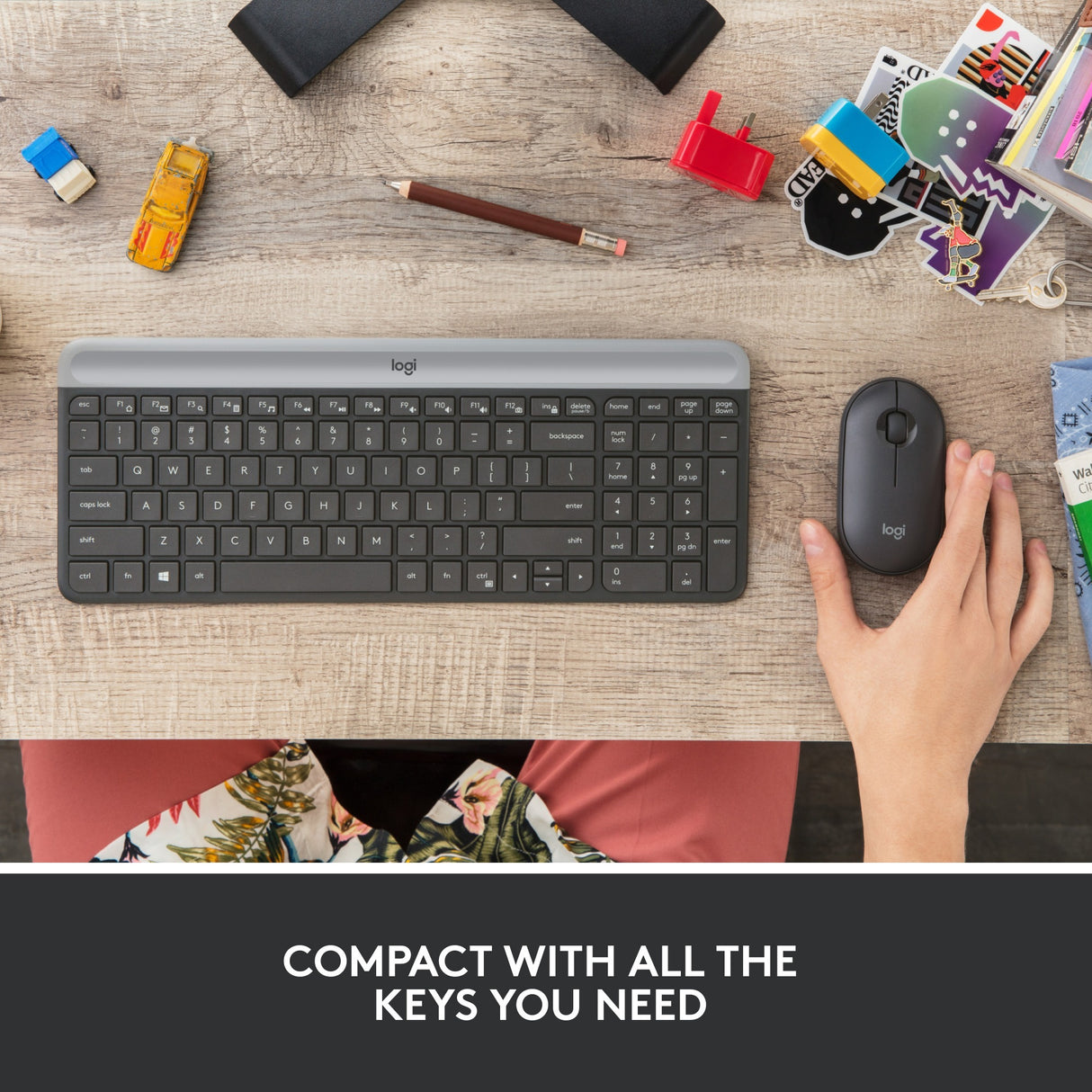 Logitech MK470 Slim Wireless Tastiera e Combo del mouse