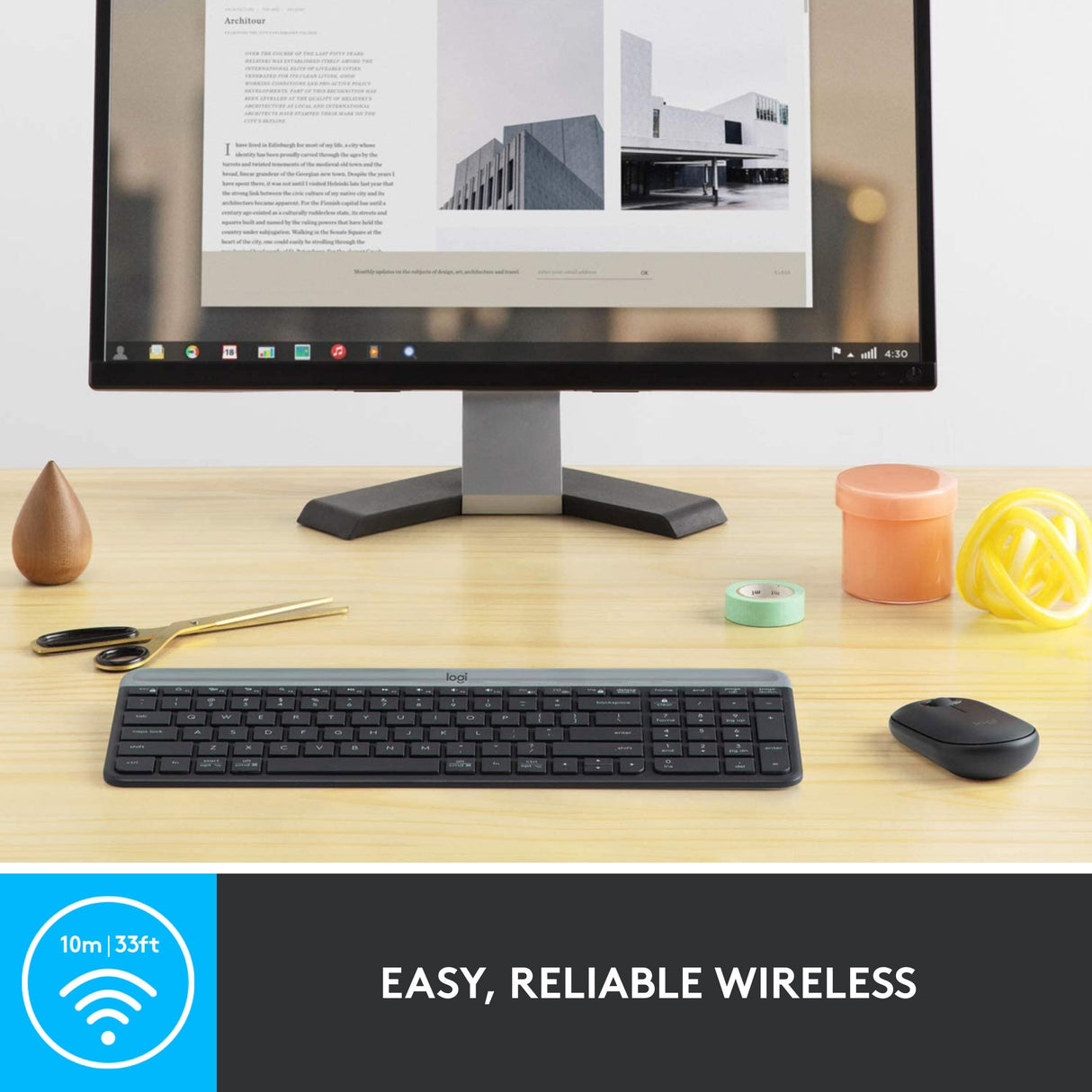 Logitech MK470 Slim Wireless Tastiera e Combo del mouse