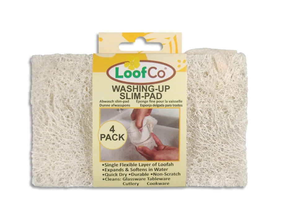 Loofco Cleaning Sponges Loofah - Dun - 4 piezas