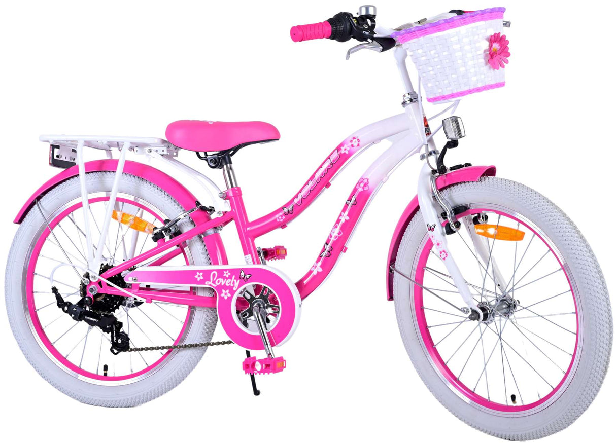 Biciclette per bambini adorabili Volare - Girls - 20 pollici - Pink - 7 Gears