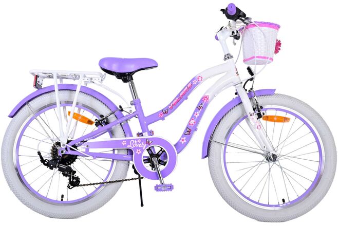 Volare lovely children's bicycle - girls - 20 inch - purple - 7 gears