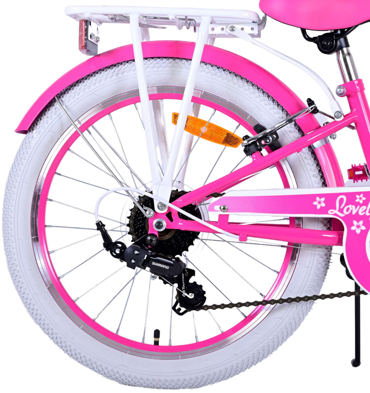 Biciclette per bambini adorabili Volare - Girls - 20 pollici - Pink - 7 Gears