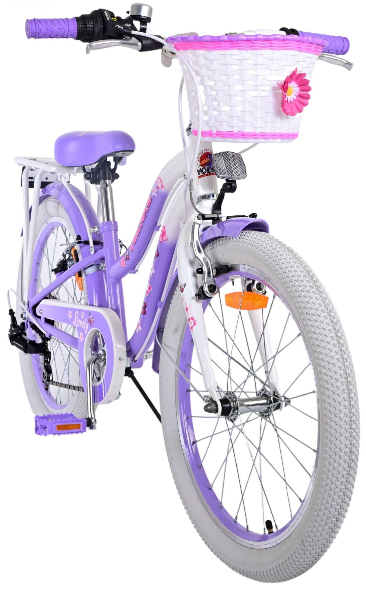 Volare lovely children's bicycle - girls - 20 inch - purple - 7 gears