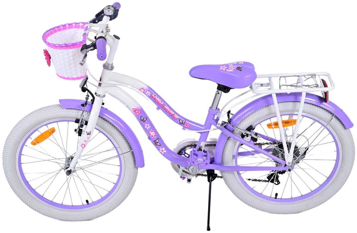 Volare lovely kinderfahrrad – mädchen – 20 zoll – lila – 7 gänge