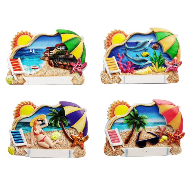 Beach Parasol 3D Sea Strand Souvenir Magnet