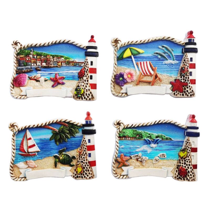Magnes z pamiątką Beach Lighthouse 3D Sea Beach