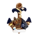 Anker handbeschilderde zee strand souvenir magneet