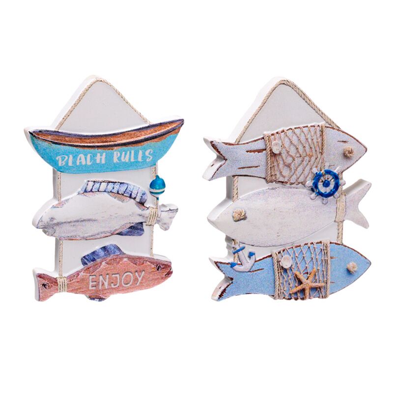Piatto di pesce 3D Sea Beach souvenir magnete